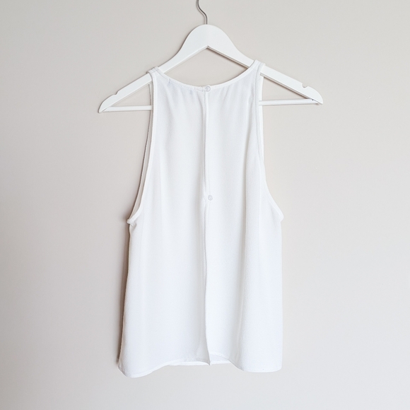 American Apparel Crepe Open Back High Neck Tank Top - Picture 7 of 14